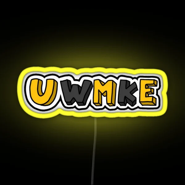 University Of Wisconsin Milwaukee RGB Neon Sign