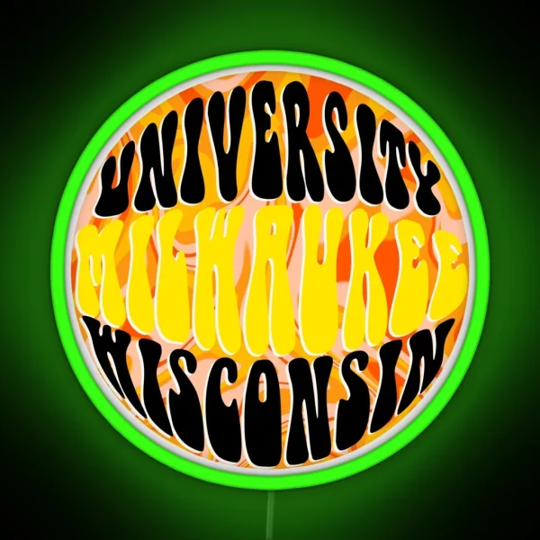 University Of Wisconsin Milwaukee RGB Neon Sign