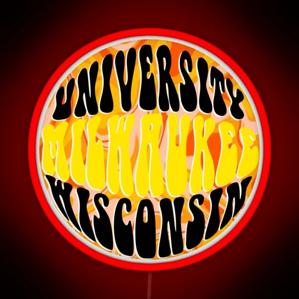 University Of Wisconsin Milwaukee RGB Neon Sign