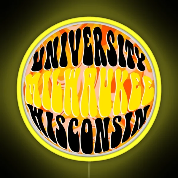University Of Wisconsin Milwaukee RGB Neon Sign