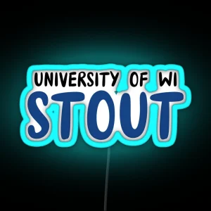 University Of Wisconsin Stout RGB Neon Sign