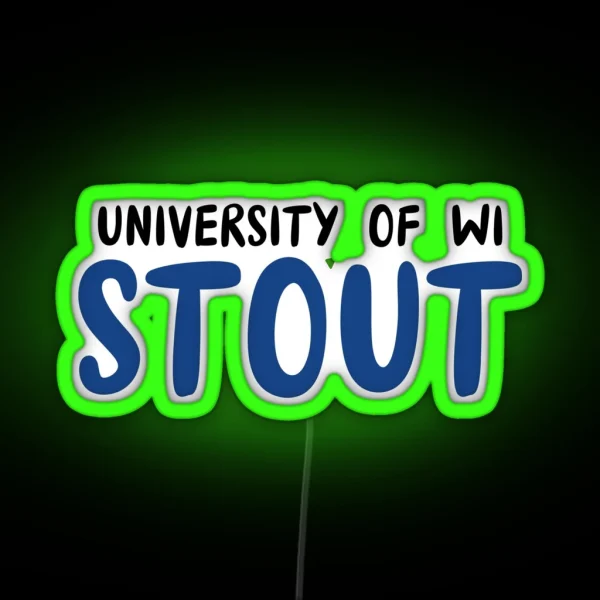University Of Wisconsin Stout RGB Neon Sign