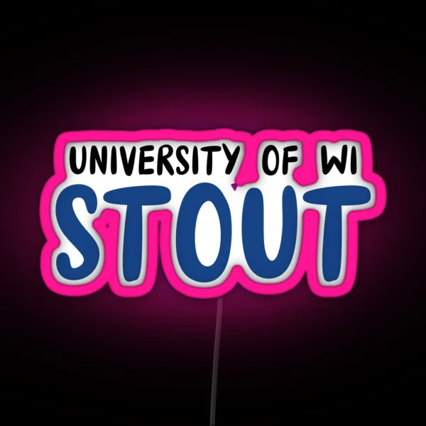 University Of Wisconsin Stout RGB Neon Sign