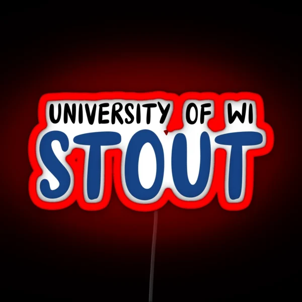 University Of Wisconsin Stout RGB Neon Sign