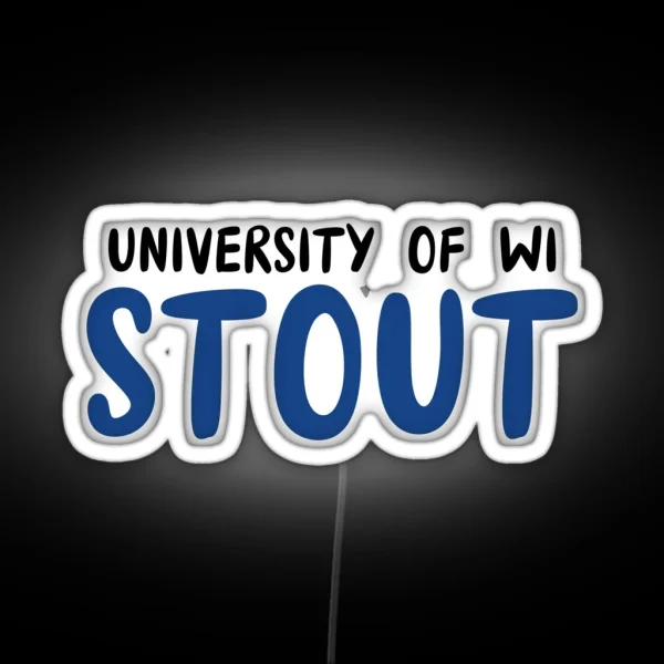 University Of Wisconsin Stout RGB Neon Sign