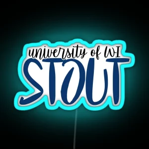 University Of Wisconsin Stout RGB Neon Sign