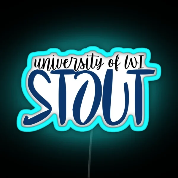 University Of Wisconsin Stout RGB Neon Sign