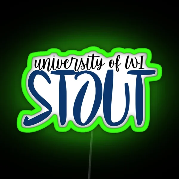 University Of Wisconsin Stout RGB Neon Sign