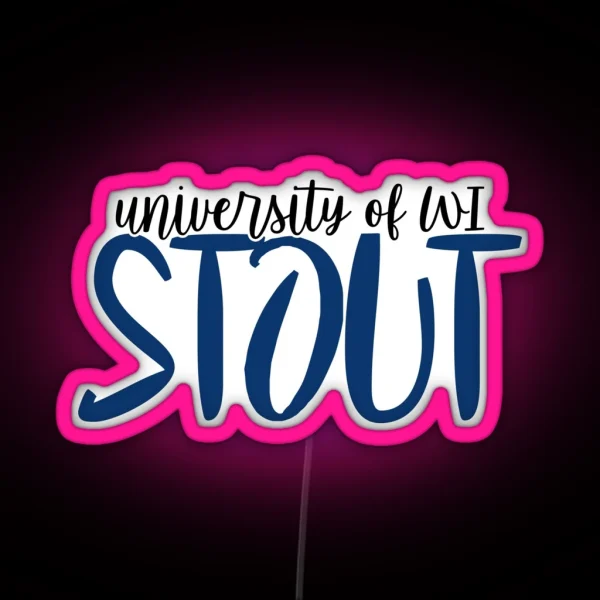 University Of Wisconsin Stout RGB Neon Sign