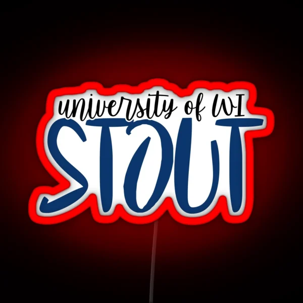 University Of Wisconsin Stout RGB Neon Sign