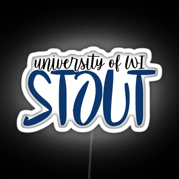 University Of Wisconsin Stout RGB Neon Sign