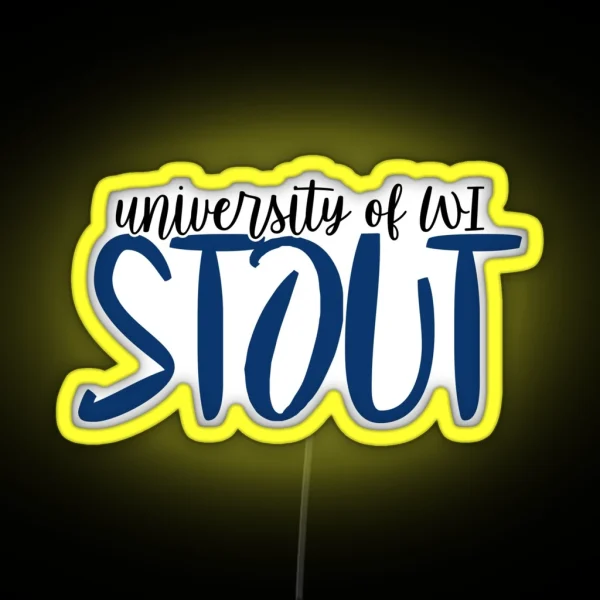 University Of Wisconsin Stout RGB Neon Sign