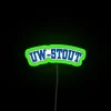 University of Wisconsin Stout Varsity Text RGB Neon Sign Decoration