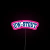 University of Wisconsin Stout Varsity Text LED Neon Sign Display