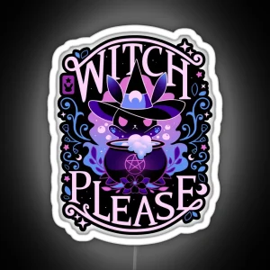 Unlimited Magic Witch Please RGB Neon Sign