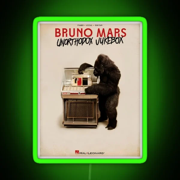 Unothodox Jukebox Bruno Mars RGB Neon Sign