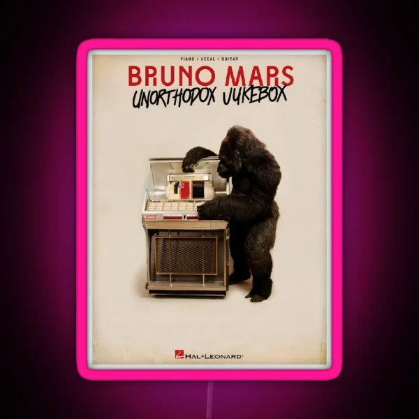 Unothodox Jukebox Bruno Mars RGB Neon Sign