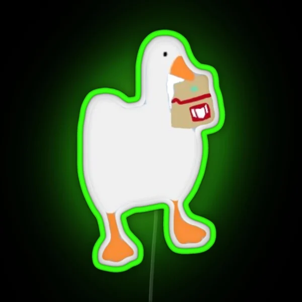 Untitled Goose With Kira S Hand Bag RGB Neon Sign