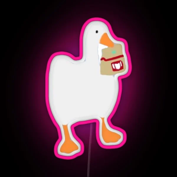 Untitled Goose With Kira S Hand Bag RGB Neon Sign