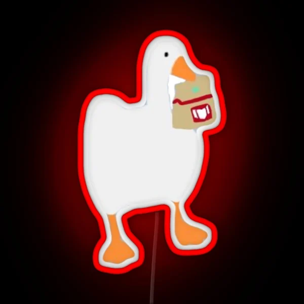 Untitled Goose With Kira S Hand Bag RGB Neon Sign
