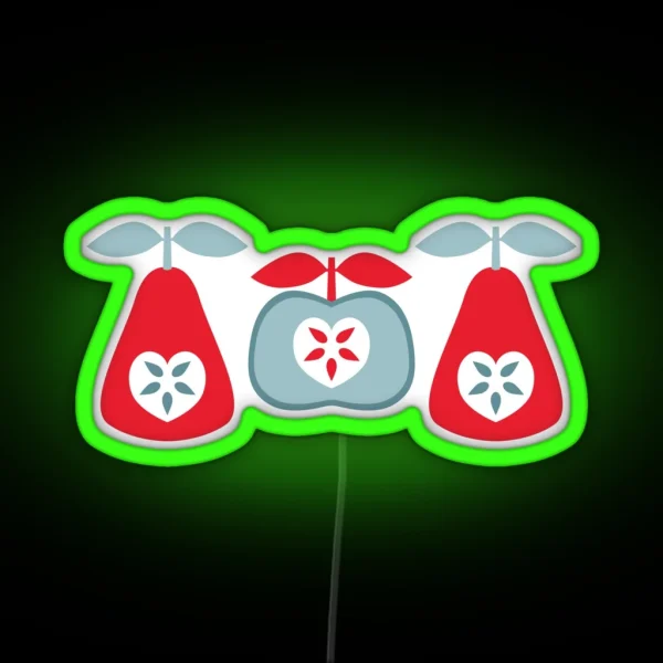 Up The Apples And Pears RGB Neon Sign