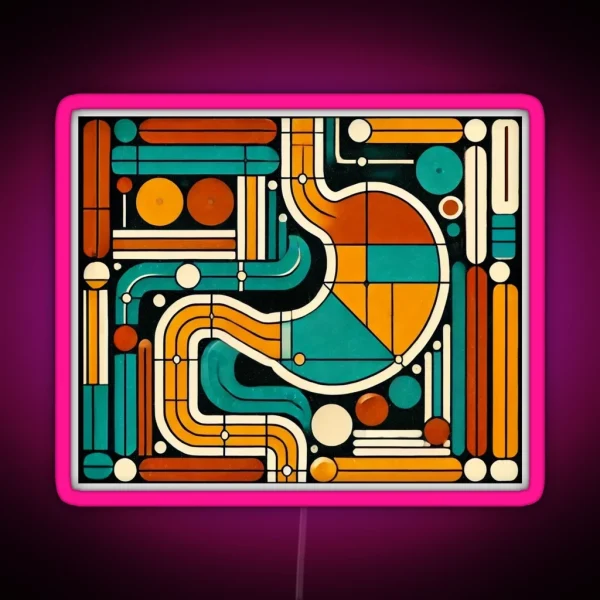 Upper GI Bauhaus RGB Neon Sign