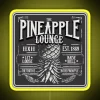 Vintage Dive Bar LED Sign with Rugged Neon Upside Down Pineapple