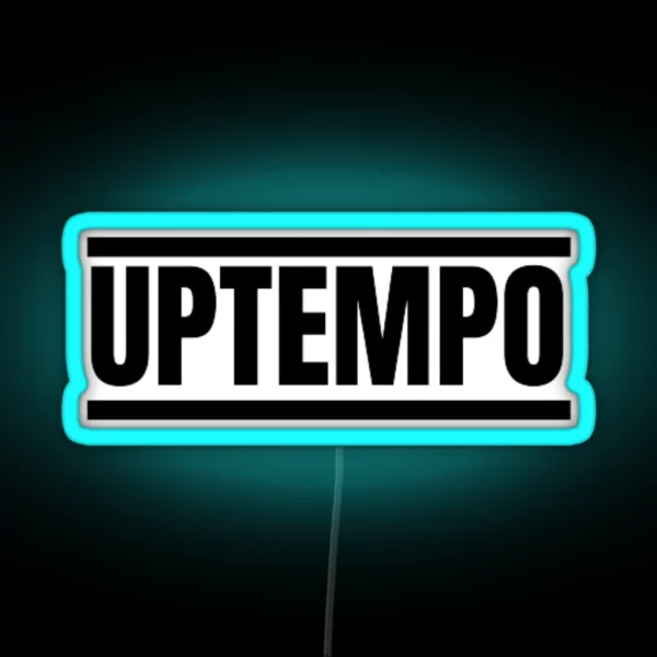 Uptempo Hardcore Music Black RGB Neon Sign