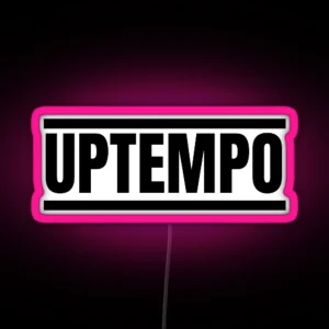 Uptempo Hardcore Music Black RGB Neon Sign