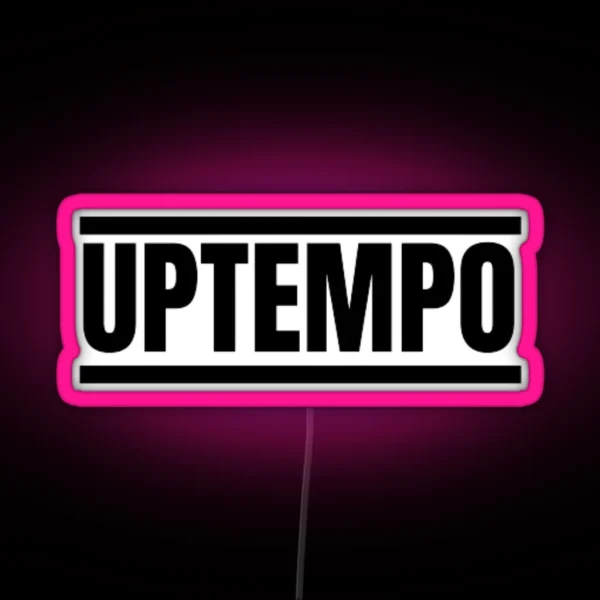 Uptempo Hardcore Music Black RGB Neon Sign