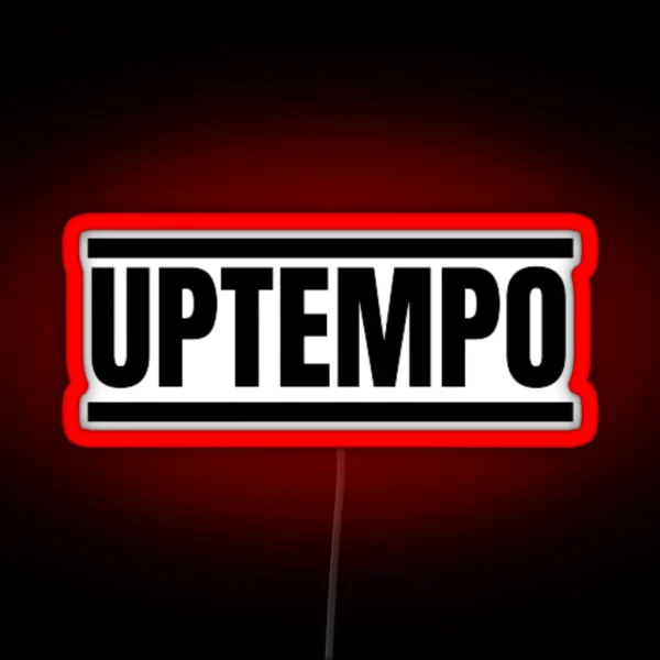 Uptempo Hardcore Music Black RGB Neon Sign