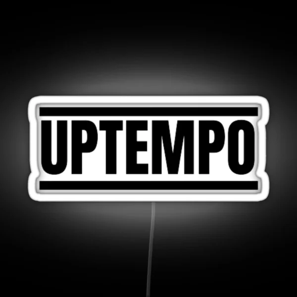 Uptempo Hardcore Music Black RGB Neon Sign