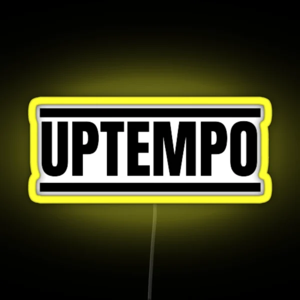 Uptempo Hardcore Music Black RGB Neon Sign
