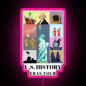 US History Eras Tour RGB Neon Sign