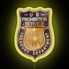 Vintage Law Enforcement themed LED neon sign with colorful RGB accents
