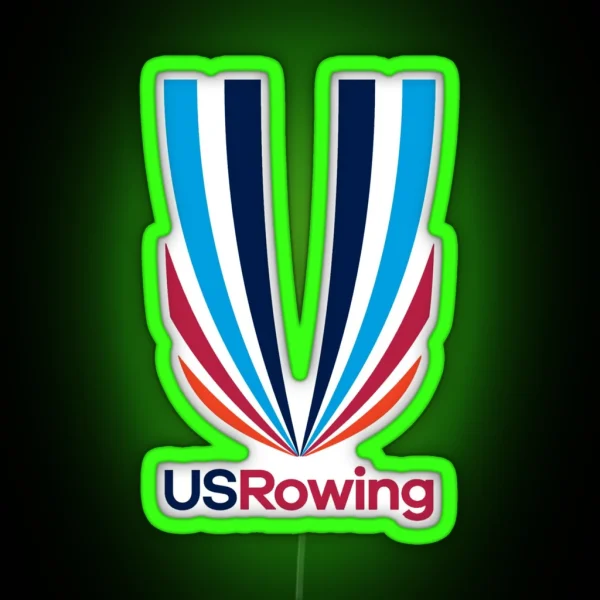 US Rowing Team USA Rowing RGB Neon Sign