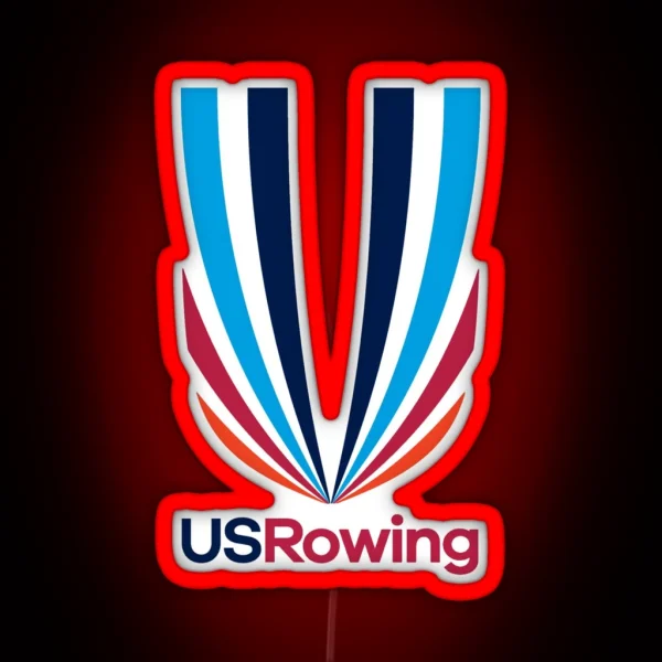 US Rowing Team USA Rowing RGB Neon Sign