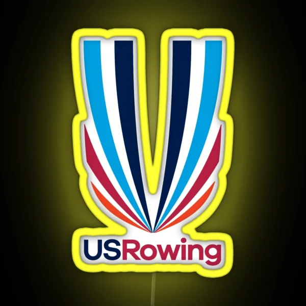 US Rowing Team USA Rowing RGB Neon Sign