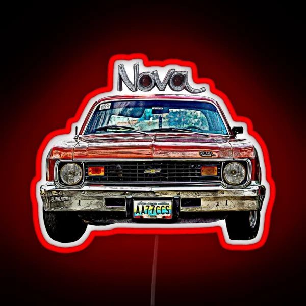 Usa Car Chevy Nova 70 S RGB Neon Sign