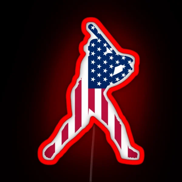 USA Is Baseball RGB Neon Sign