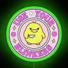 RGB Neon Sign Featuring Humorous 'Use Your Blinkers' Funny Quote Decor