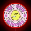 Use your blinkers humorously displayed on a cute bumper neon sign