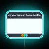 Customizable Neon Name Tag Sign with Colorful RGB LED Lighting