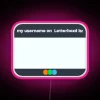 Customizable RGB LED Canvas Sign with Username Display Options Available