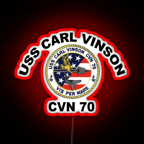 USS Carl Vinson CVN 70 Crest RGB Neon Sign