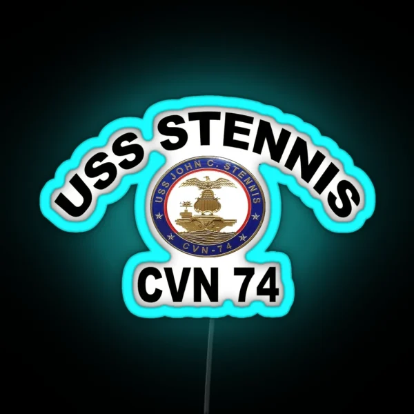 USS John C Stennis CVN 74 Crest RGB Neon Sign