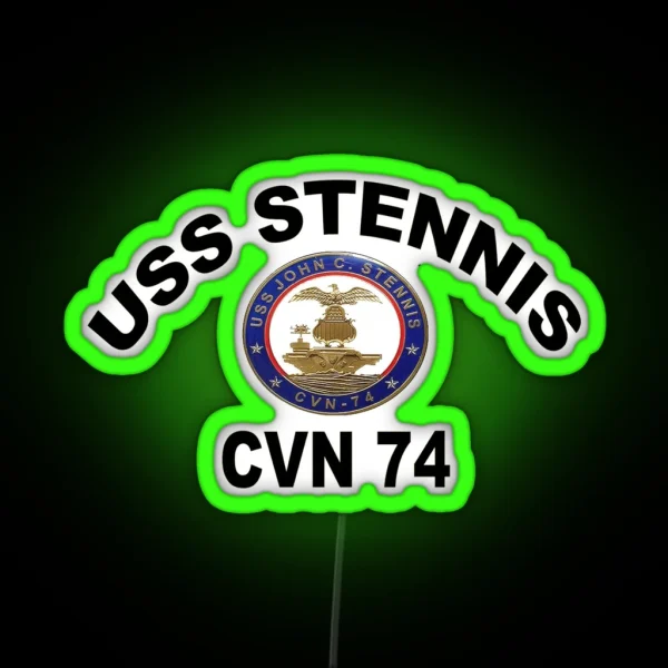 USS John C Stennis CVN 74 Crest RGB Neon Sign