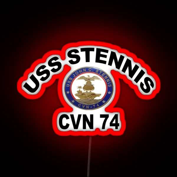 USS John C Stennis CVN 74 Crest RGB Neon Sign