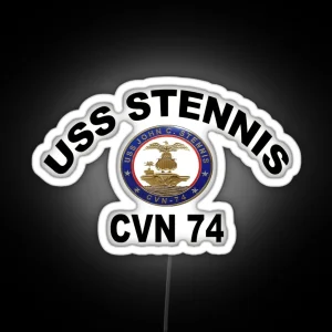 USS John C Stennis CVN 74 Crest RGB Neon Sign