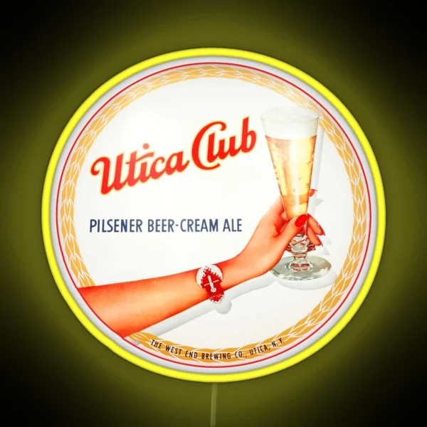 Utica Club Beer And Ale RGB Neon Sign